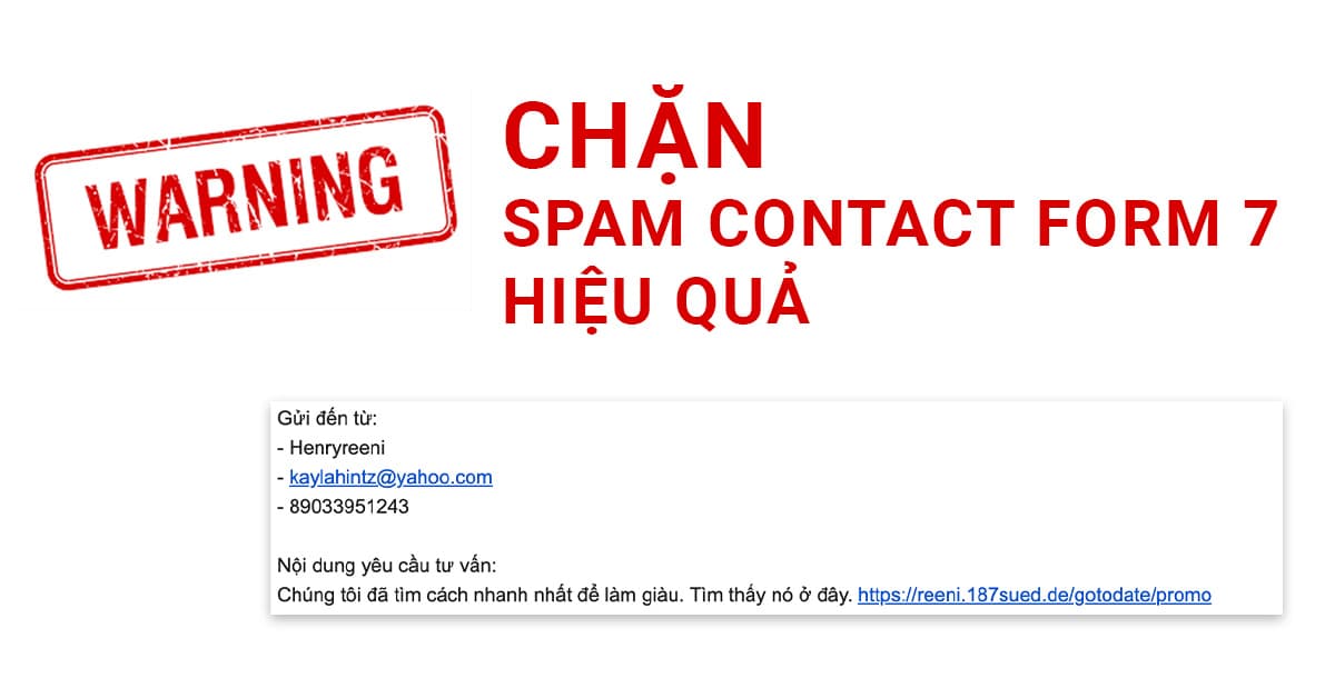 Chống Spam cho plugin Contact Form 7