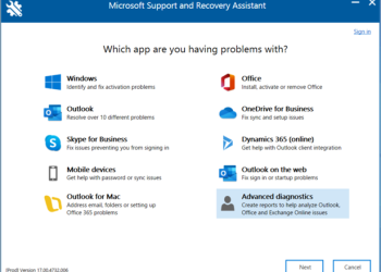 Microsoft Support and Recovery Assistant